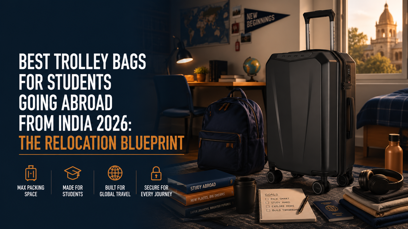 Best Trolley Bags for Students Going Abroad from India 2026: The Relocation Blueprint
