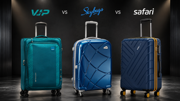 VIP Bags vs Skybags vs Safari 2026: Best Budget Indian Luggage Brand?