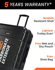 HRX by Hrithik Roshan Hard Body Set of 3 Luggage 8 Wheels - Brute