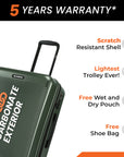 HRX by Hrithik Roshan Small Cabin Suitcase (56 cm) 8 Wheels - Grit