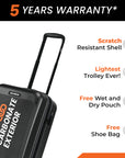 HRX by Hrithik Roshan Small Cabin Suitcase (56 cm) 8 Wheels - Grit