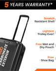 HRX by Hrithik Roshan Small Cabin Suitcase (56 cm) 8 Wheels - Grit