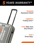 HRX by Hrithik Roshan Small Cabin Suitcase (56 cm) 8 Wheels - Grit