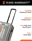 HRX by Hrithik Roshan Small Cabin Suitcase (56 cm) 8 Wheels - Grit