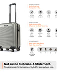 HRX by Hrithik Roshan Medium Check-in Suitcase (65 cm) 8 Wheels - Glide