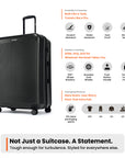 HRX by Hrithik Roshan Hard Body Set of 3 Luggage 8 Wheels - Grit