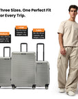 HRX by Hrithik Roshan Small Cabin Suitcase (56 cm) 8 Wheels - Grit