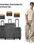 HRX by Hrithik Roshan Small Cabin Suitcase (56 cm) 8 Wheels - Grit