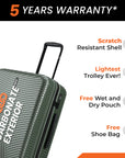 HRX by Hrithik Roshan Medium Check-in Suitcase (65 cm) 8 Wheels - Glide