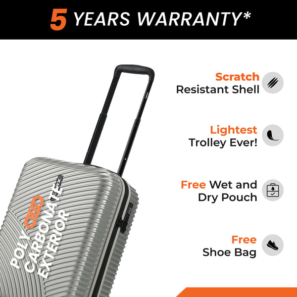 HRX by Hrithik Roshan Small Cabin Suitcase (56 cm) 8 Wheels - Glide