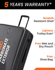 HRX by Hrithik Roshan Large Check-in Suitcase (75 cm) 8 Wheels - Glide