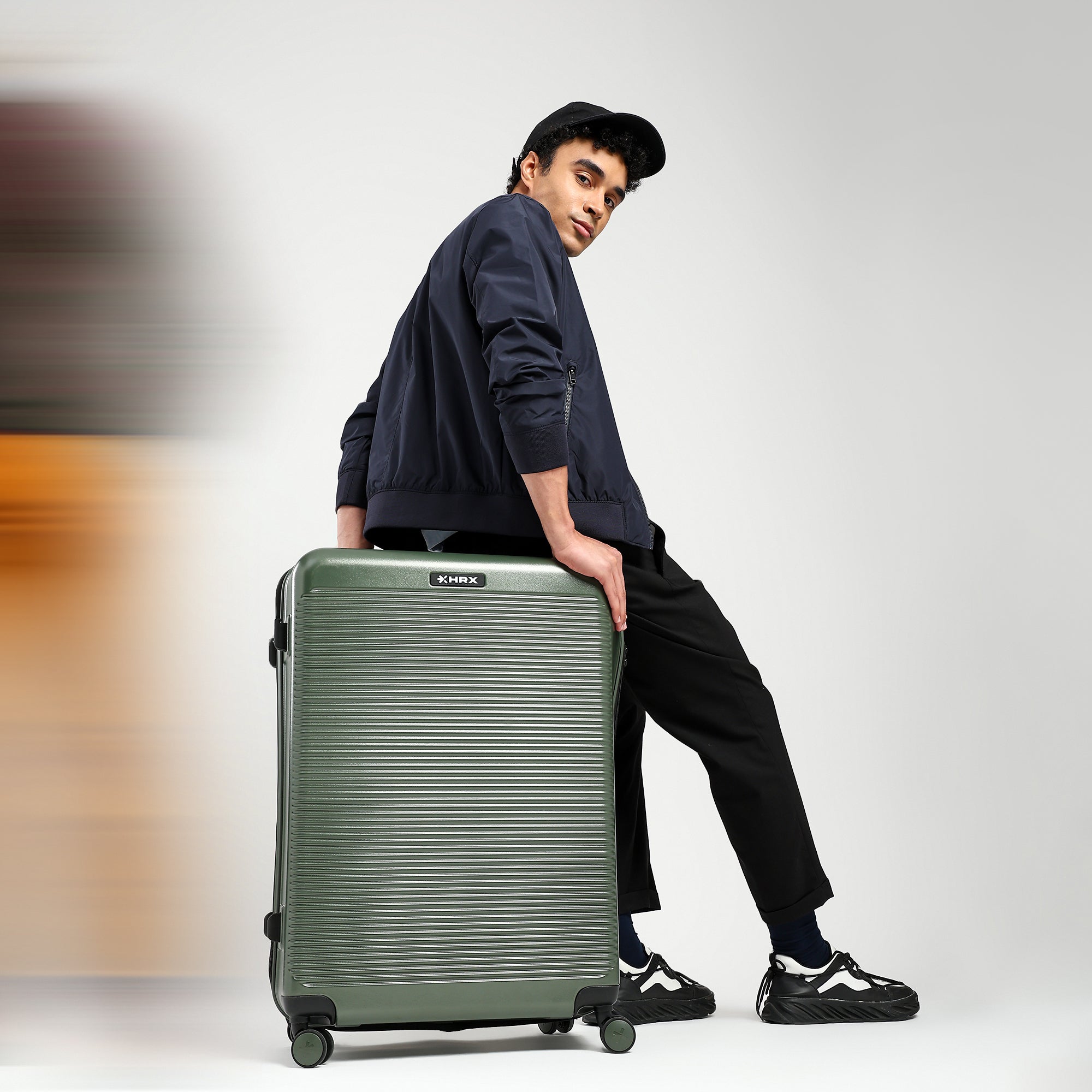HRX by Hrithik Roshan Small Cabin Suitcase (56 cm) 8 Wheels - Grit