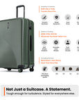 HRX by Hrithik Roshan Hard Body Set of 2 Luggage 8 Wheels - Glide