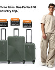 HRX by Hrithik Roshan Hard Body Set of 2 Luggage 8 Wheels - Glide