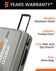 HRX by Hrithik Roshan Hard Body Set of 2 Luggage 8 Wheels - Glide