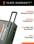 HRX by Hrithik Roshan Medium Check-in Suitcase (65 cm) 8 Wheels - Force