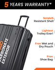 HRX by Hrithik Roshan Large Check-in Suitcase (75 cm) 8 Wheels - Force