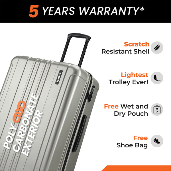 HRX by Hrithik Roshan Small Cabin Suitcase (56 cm) 8 Wheels - Force