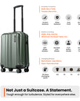 HRX by Hrithik Roshan  Small Cabin Suitcase (56 cm) 8 Wheels - Force