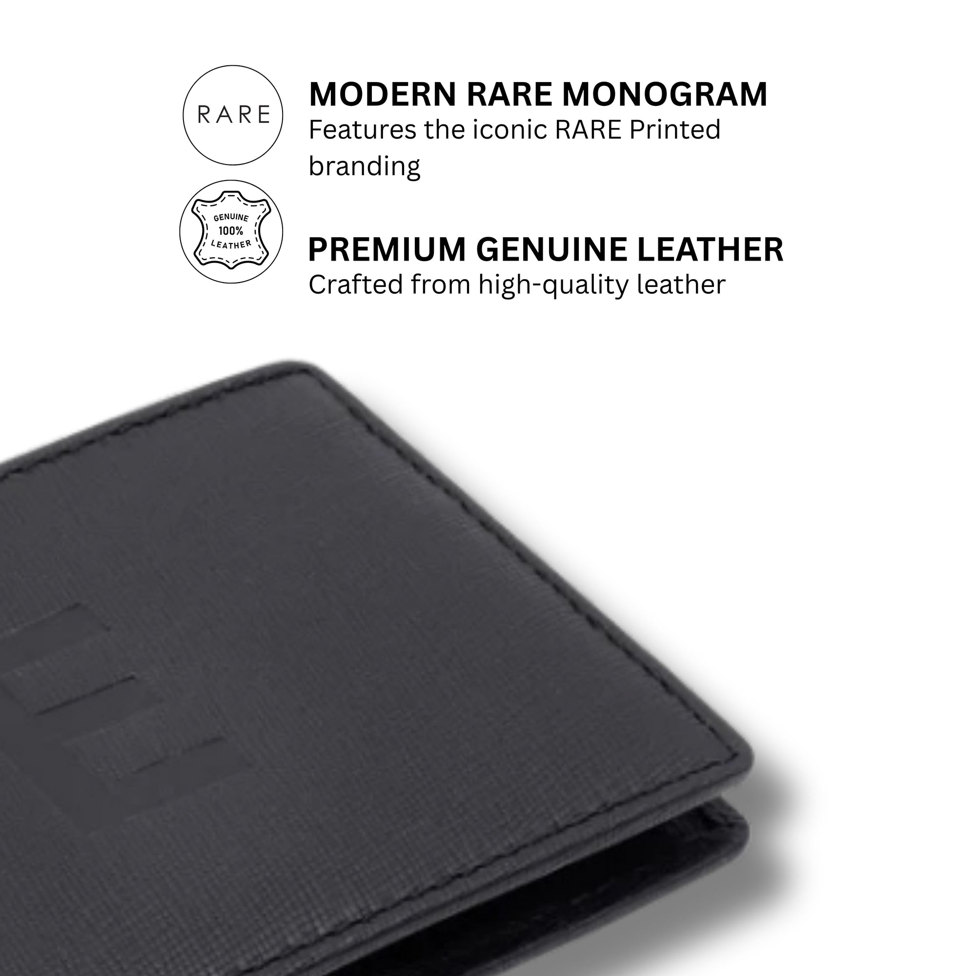 Rare Rabbit' Camp (Leather) Wallet-Bi-Fold (Cc)-Black