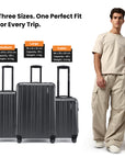 HRX by Hrithik Roshan Large Check-in Suitcase (75 cm) 8 Wheels - Force