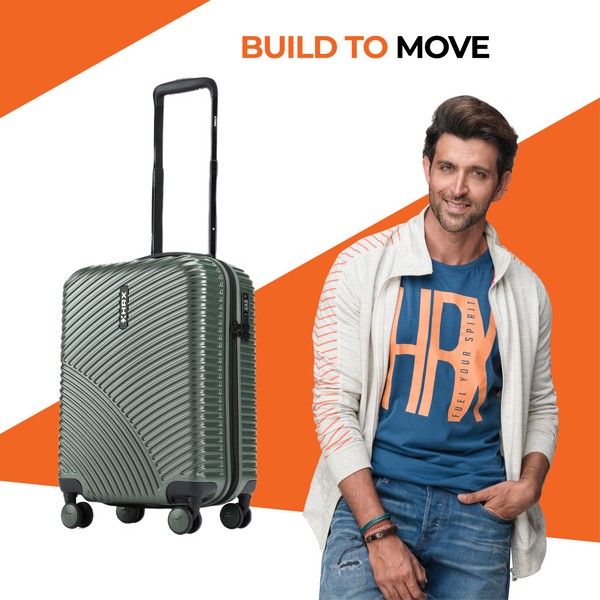 HRX by Hrithik Roshan Small Cabin Suitcase (56 cm) 8 Wheels - Glide