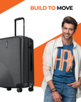 HRX by Hrithik Roshan Medium Check-in Suitcase (65 cm) 8 Wheels - Glide