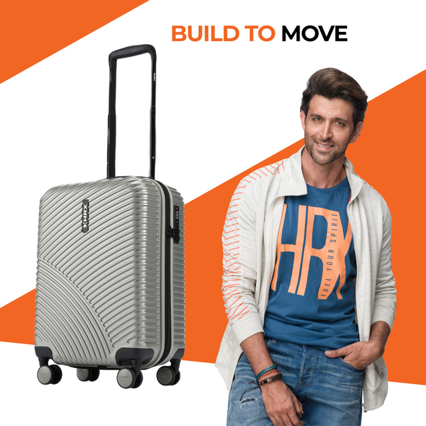 HRX by Hrithik Roshan Small Cabin Suitcase (56 cm) 8 Wheels - Glide