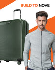 HRX by Hrithik Roshan Hard Body Set of 2 Luggage 8 Wheels - Grit