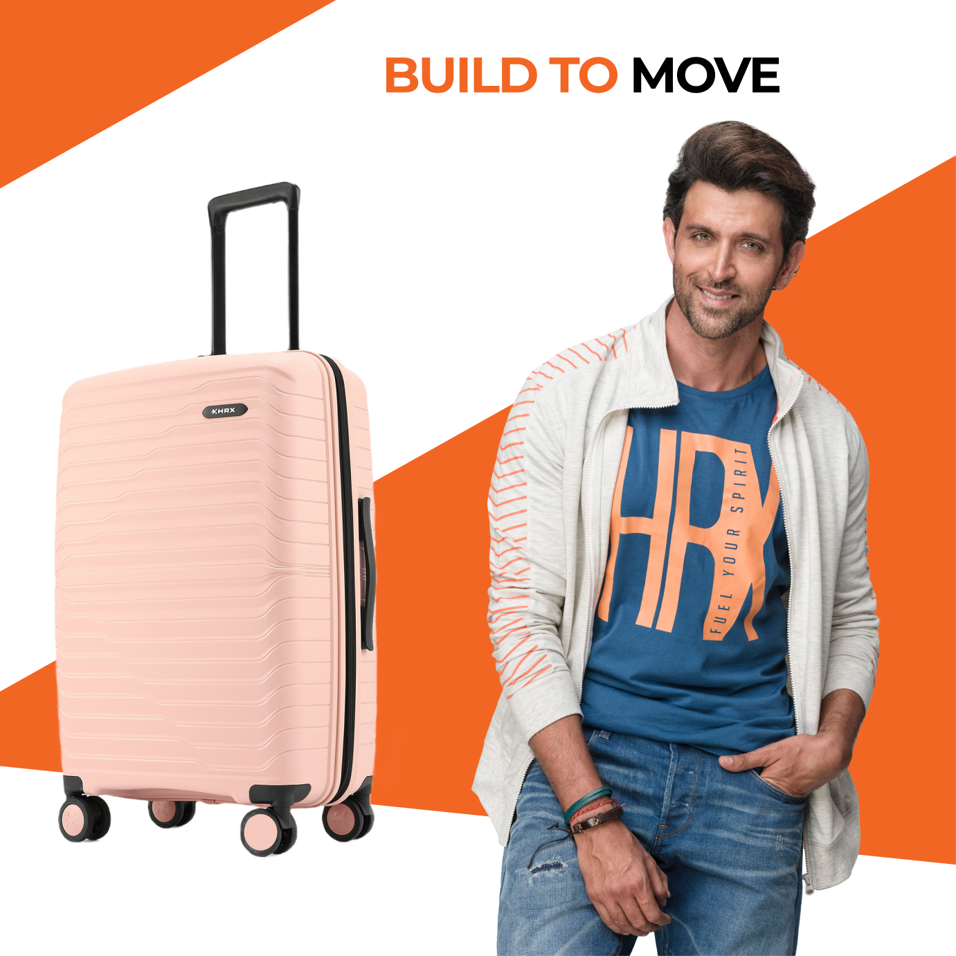 HRX by Hrithik Roshan Medium Check-in Suitcase (65 cm) 8 Wheels - Kyoto