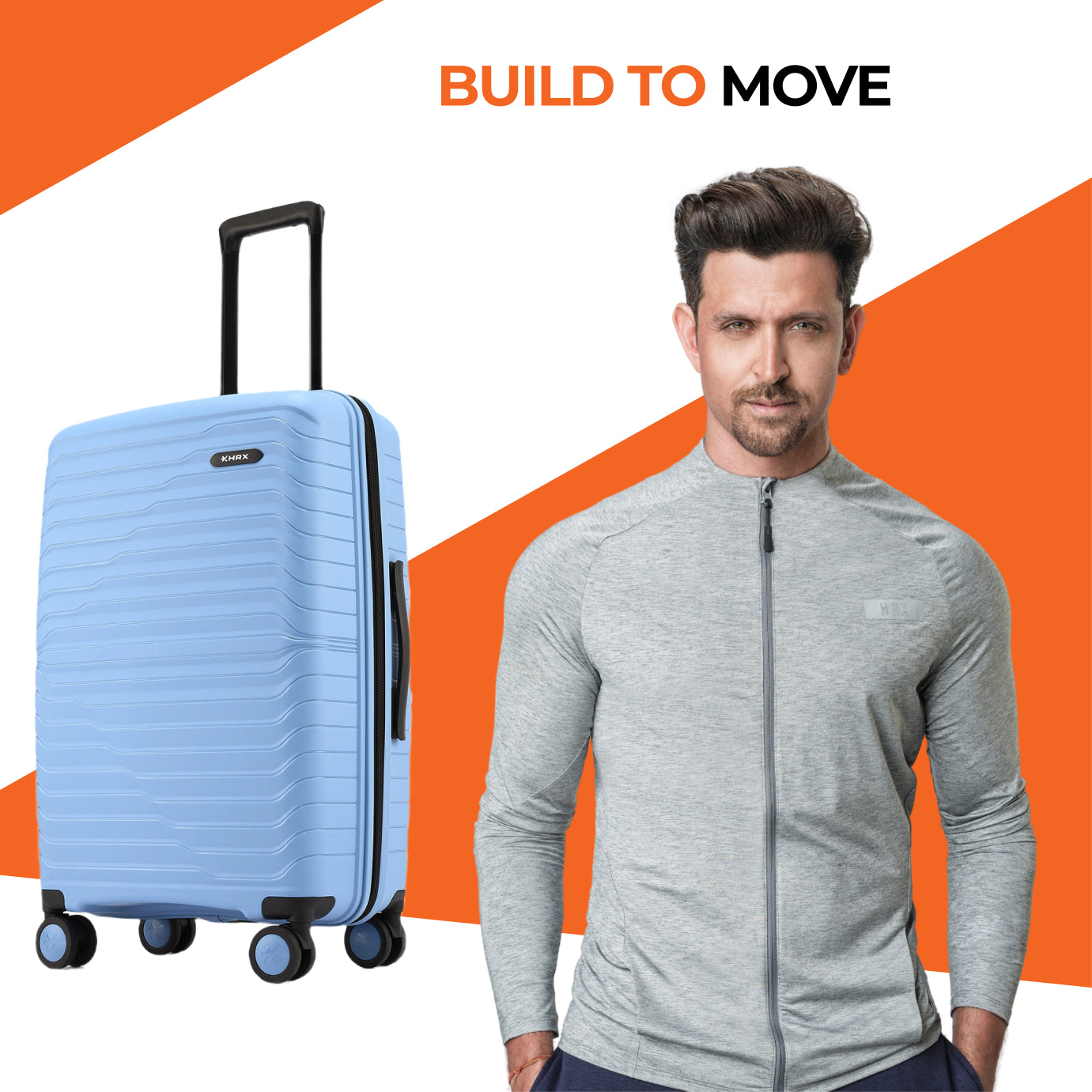 HRX by Hrithik Roshan  Small Cabin Suitcase (56 cm) 8 Wheels - Kyoto