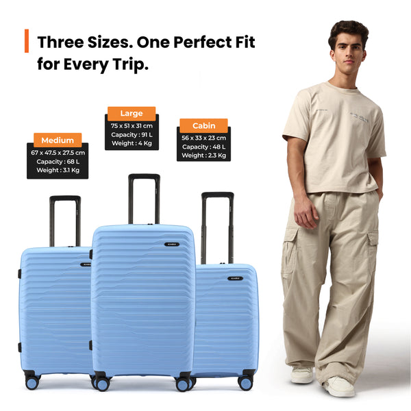 HRX by Hrithik Roshan  Large Check-in Suitcase (75 cm) 8 Wheels - Kyoto