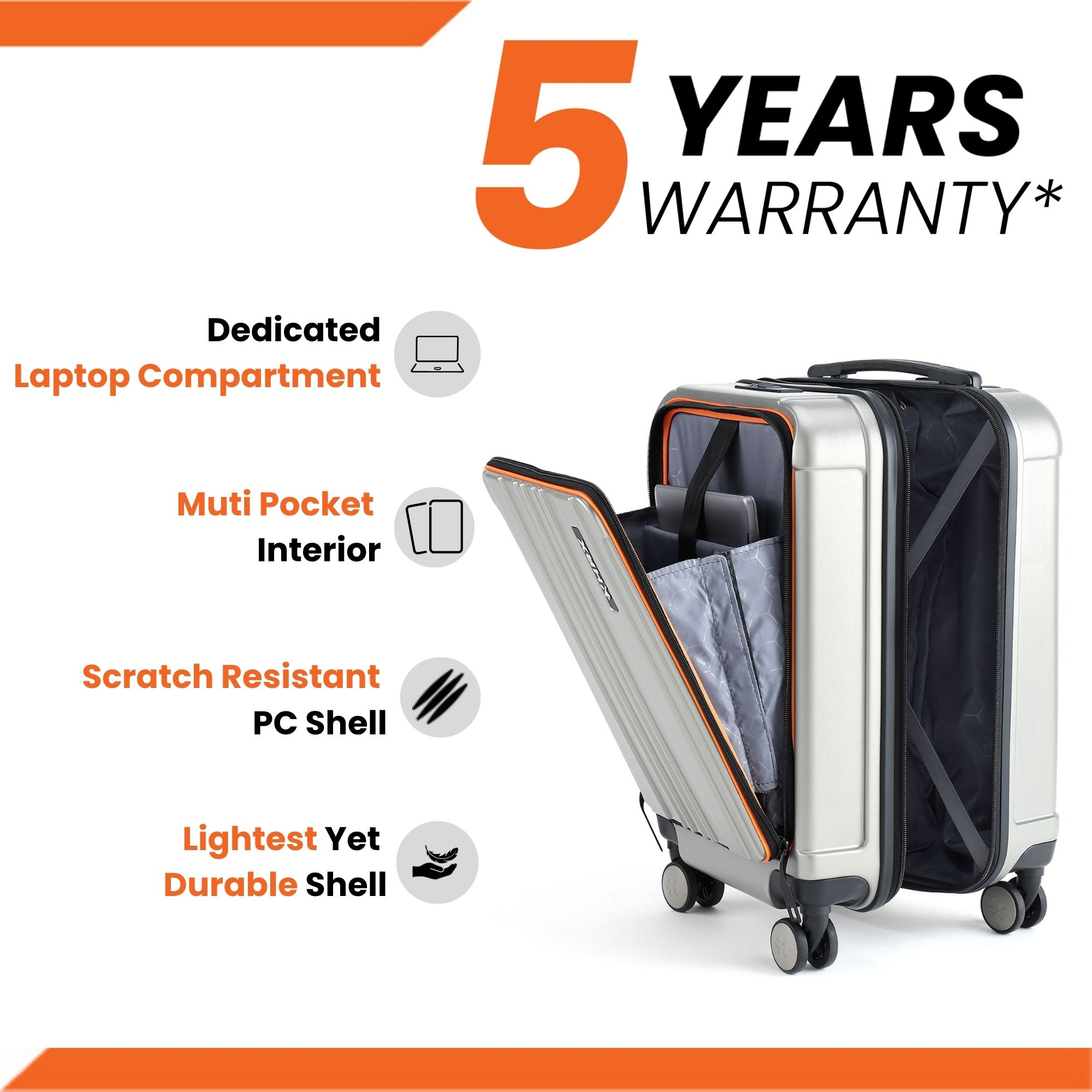 HRX Force Urban Trolley with Laptop Compartment