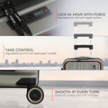HRX trolley detail: adjustable telescopic handle and smooth-rolling spinner wheels