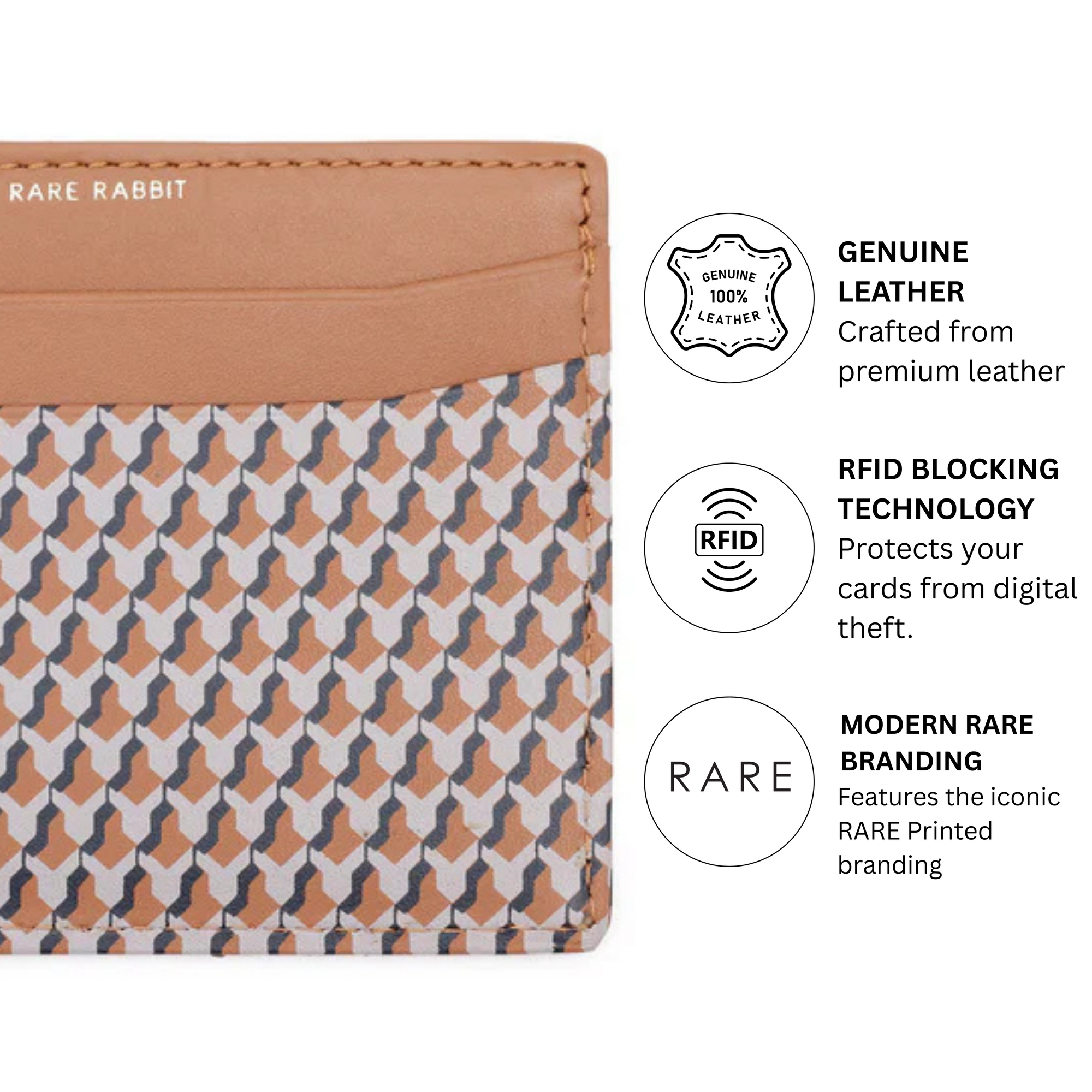 Rare Rabbit Drac (Leather) Card Holder-Slim Fold