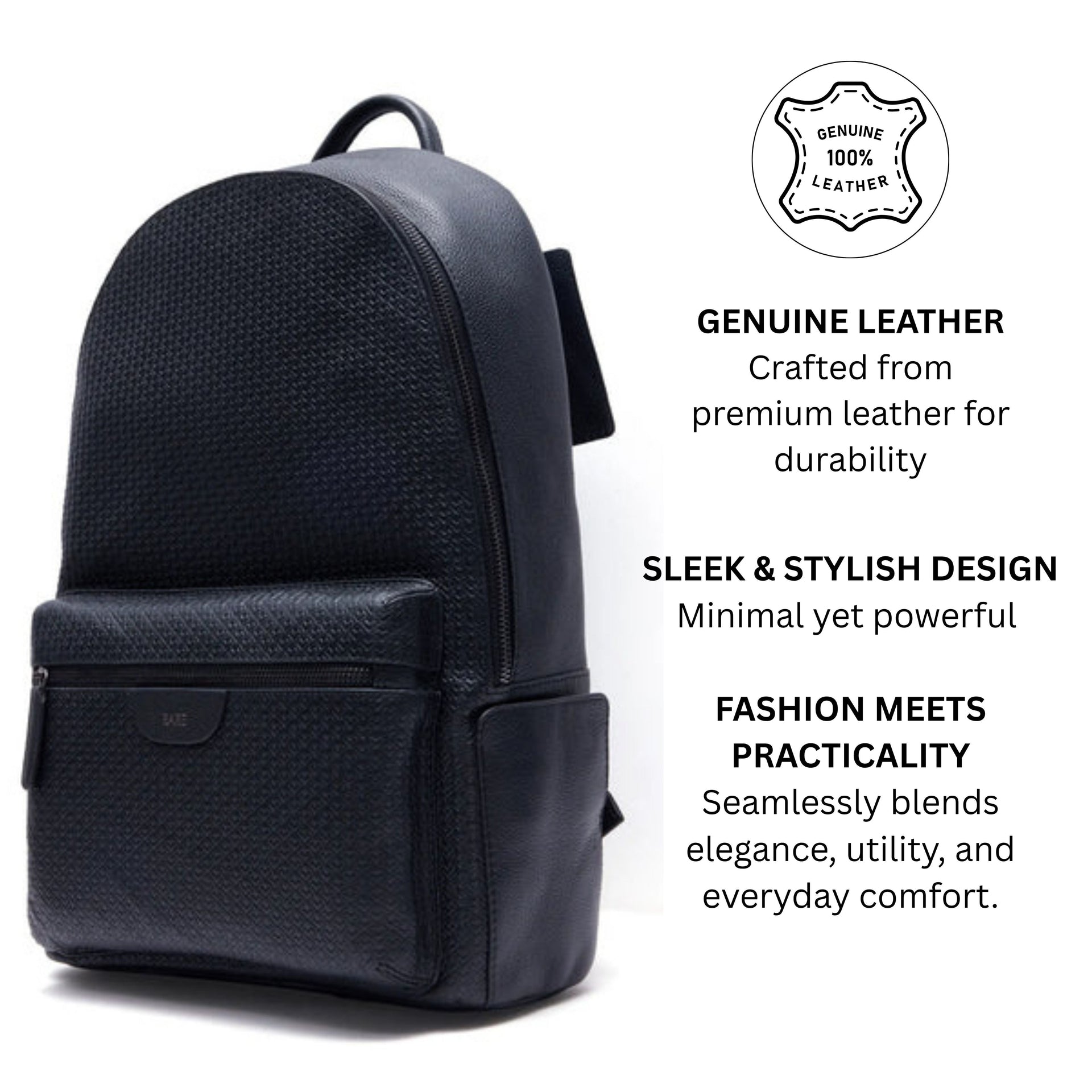 Rare rabbit' Axiel (Leather) Backpack-One Size-Black – Escape Plan