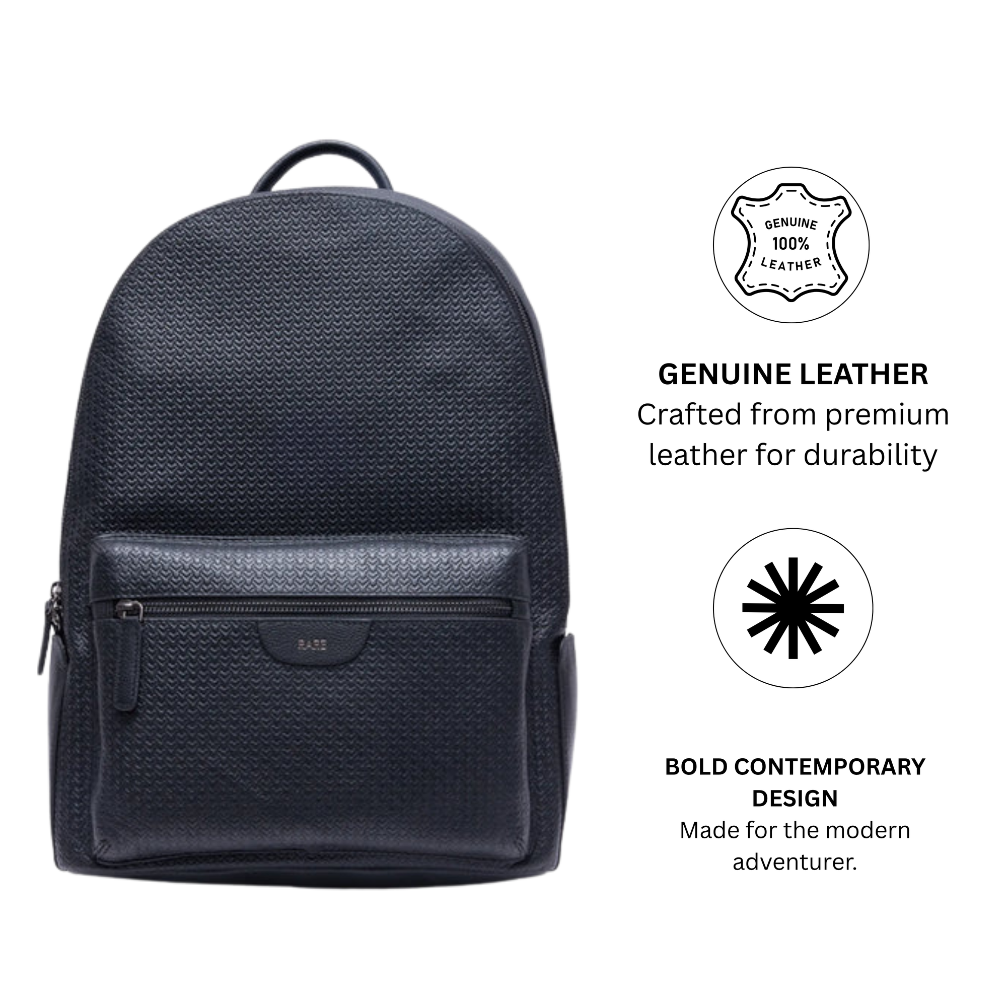 Rare rabbit&#39; Axiel (Leather) Backpack-One Size-Black