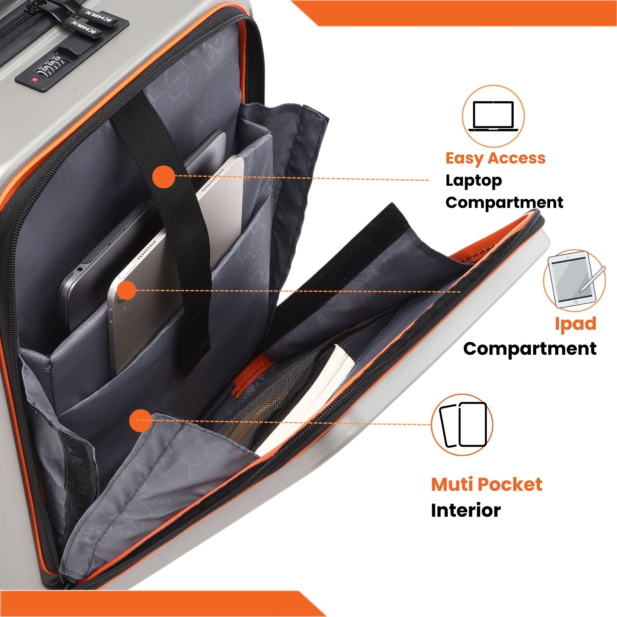 HRX Force Urban Trolley with Laptop Compartment