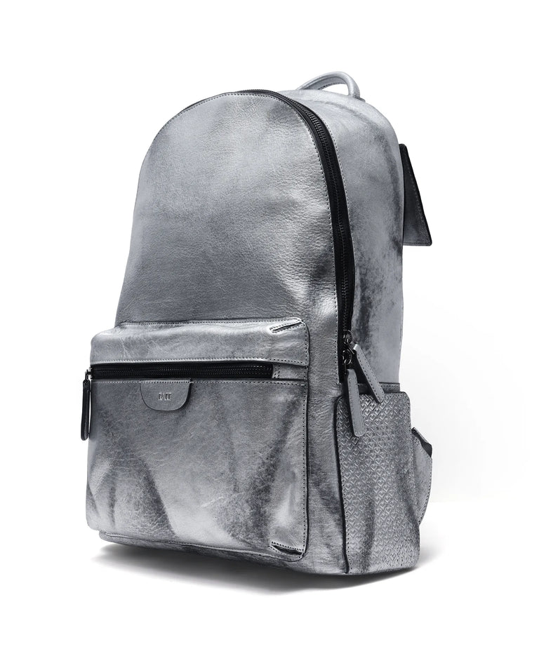 Rare Rabbit Arte (Leather) Backpack-One Size-Metalic Foil