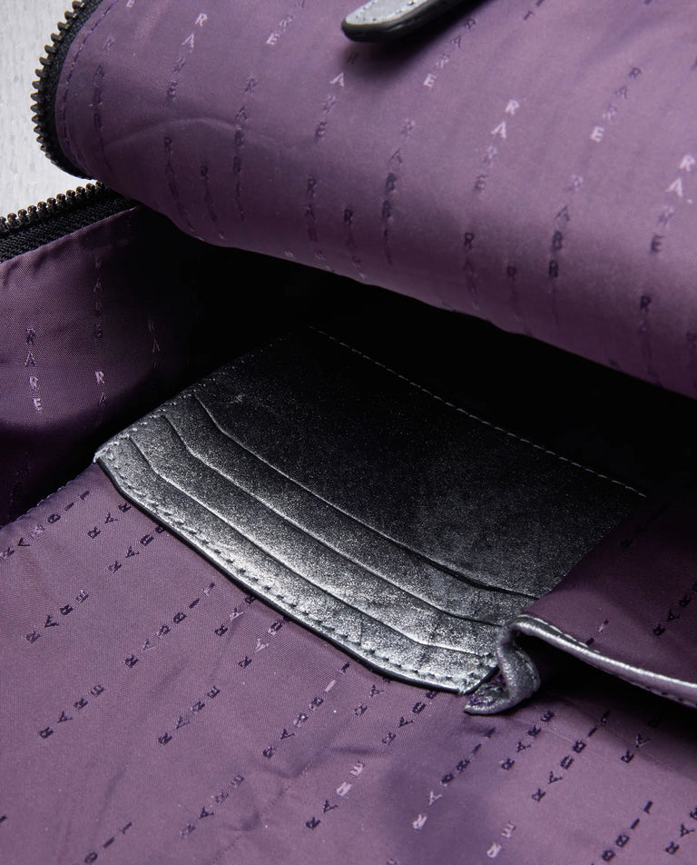 Rare Rabbit Arte (Leather) Backpack-One Size-Metalic Foil