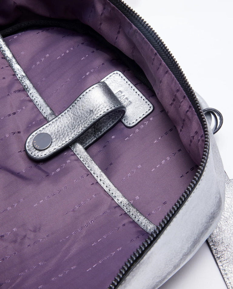 Rare Rabbit Arte (Leather) Backpack-One Size-Metalic Foil