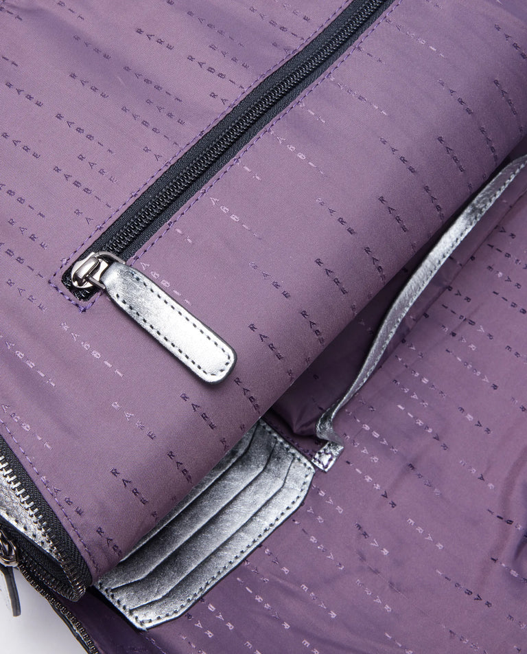 Rare Rabbit Arte (Leather) Backpack-One Size-Metalic Foil