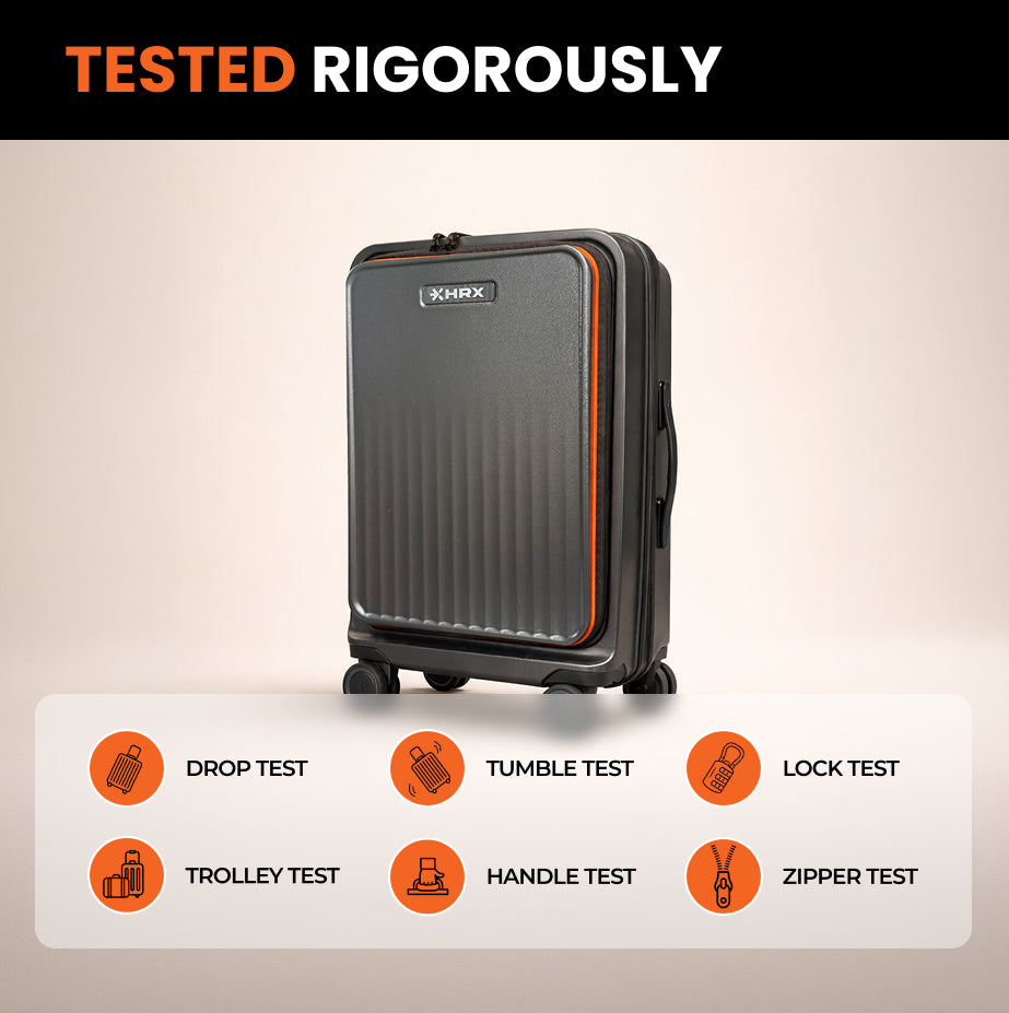 HRX Force Commute Trolley with Laptop Compartment