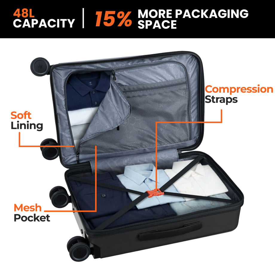 HRX Force Commute Trolley with Laptop Compartment