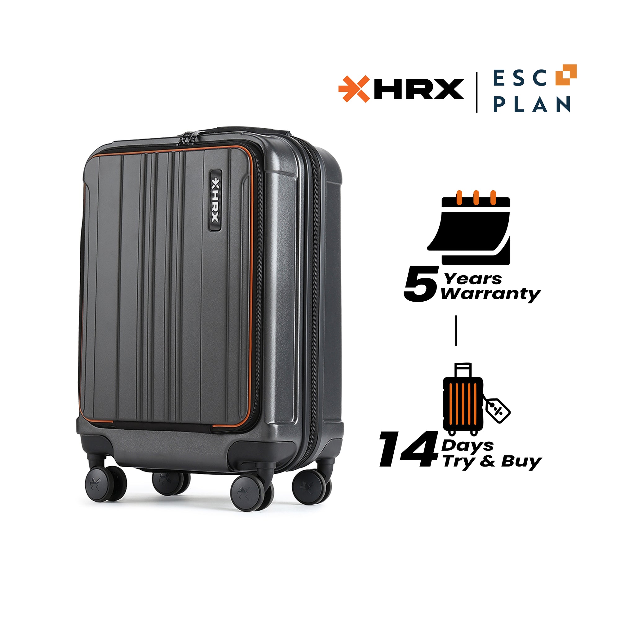 HRX Force Urban Trolley with Laptop Compartment