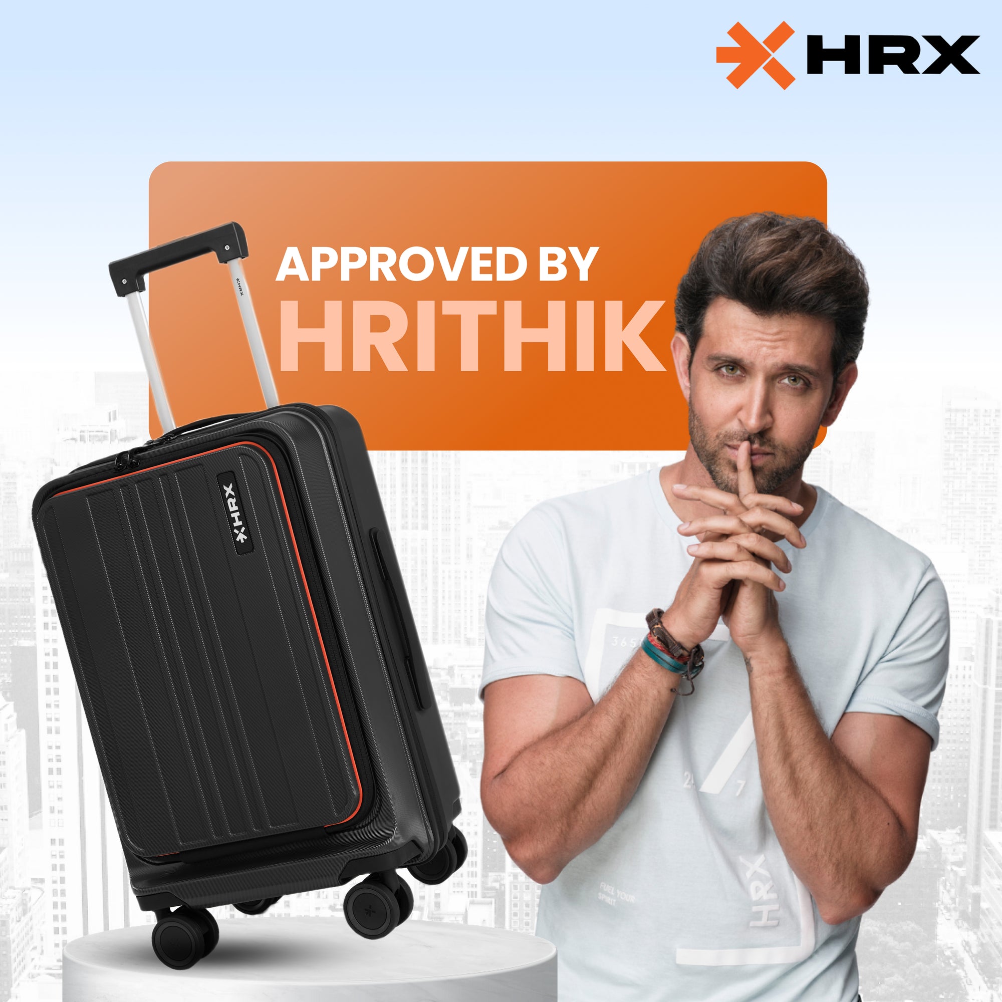 HRX Transit Trolley with Laptop Compartment