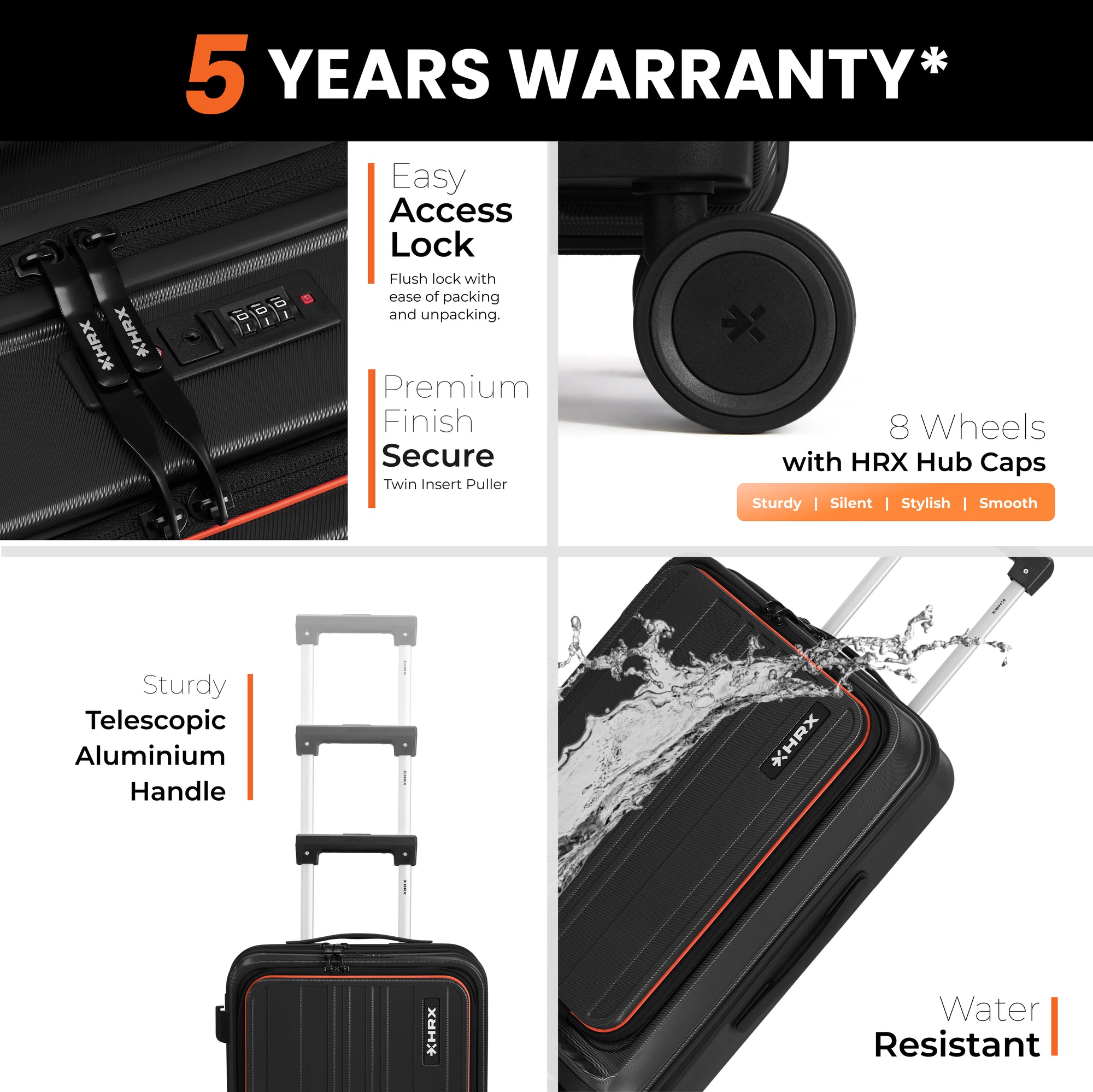 HRX Transit Trolley with Laptop Compartment