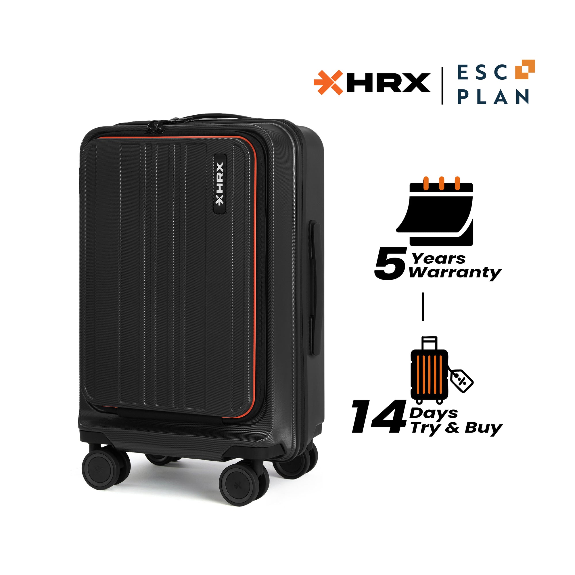 HRX Transit Trolley with Laptop Compartment