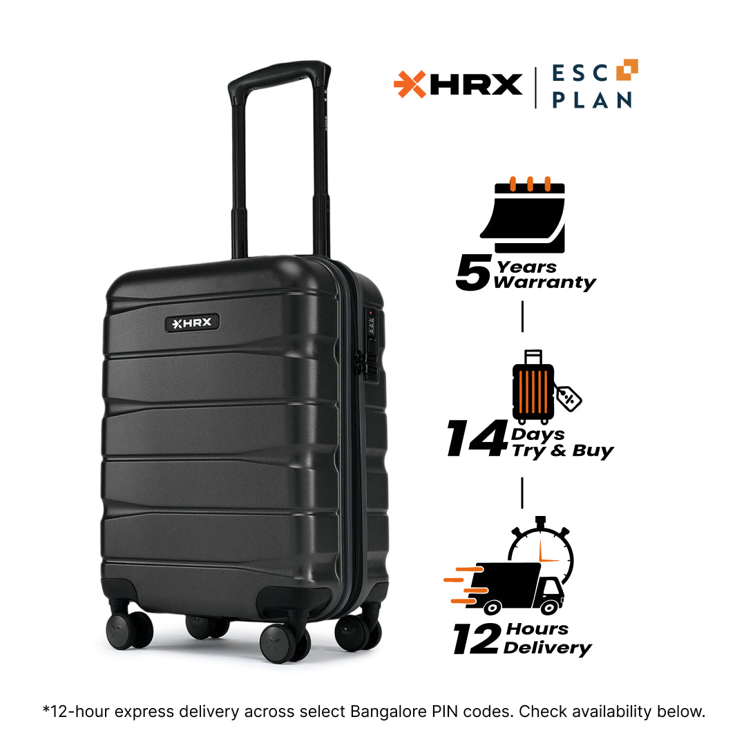 HRX by Hrithik Roshan  Small Cabin Suitcase (56 cm) 8 Wheels - Brute