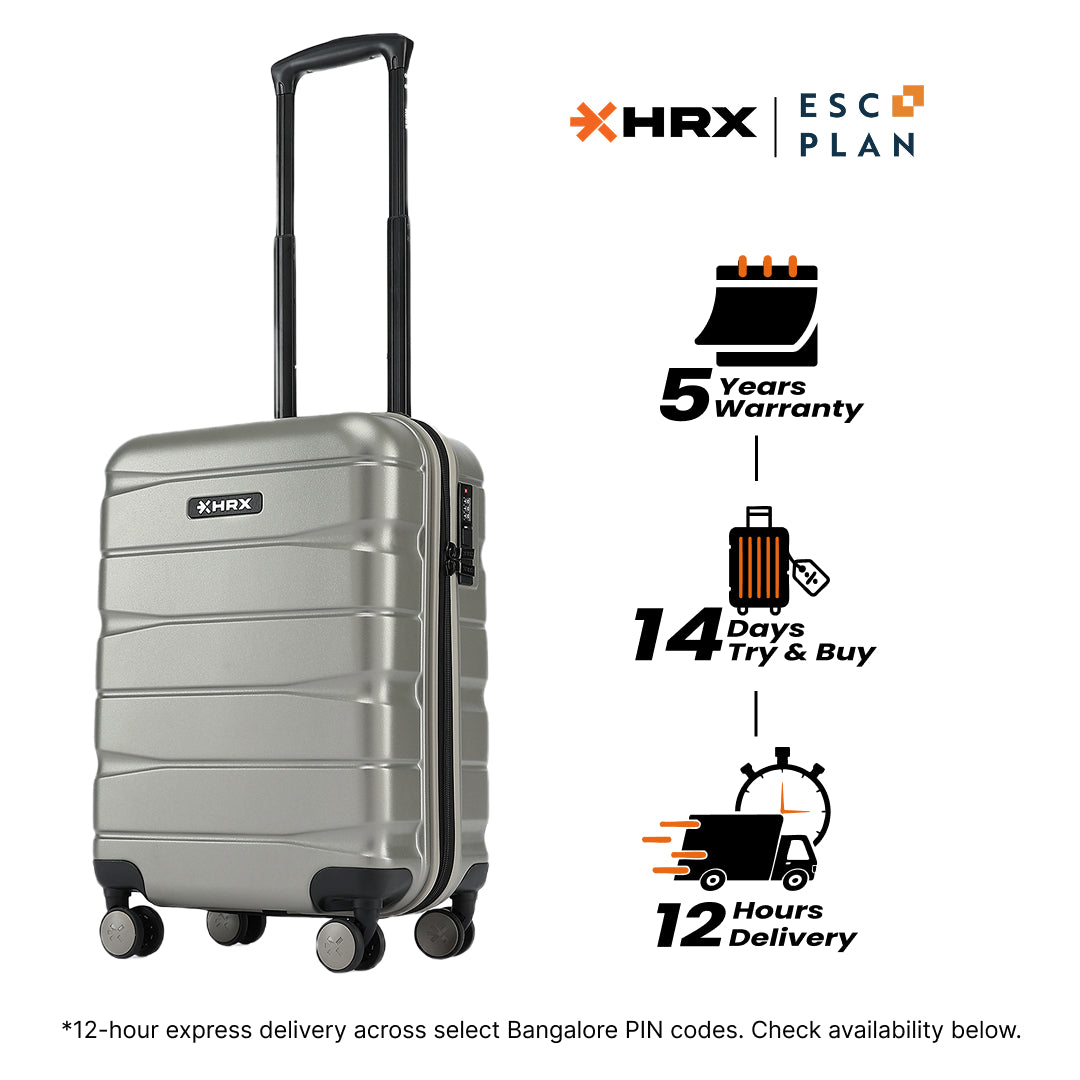HRX by Hrithik Roshan  Small Cabin Suitcase (56 cm) 8 Wheels - Brute